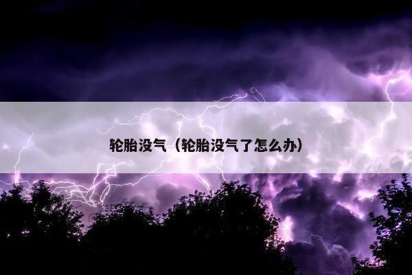 轮胎没气（轮胎没气了怎么办）