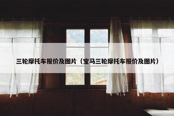 三轮摩托车报价及图片（宝马三轮摩托车报价及图片）