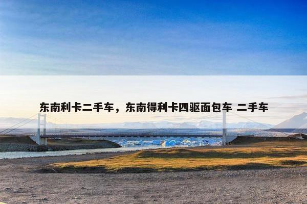 东南利卡二手车，东南得利卡四驱面包车 二手车