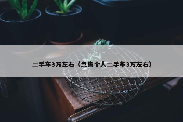 二手车3万左右（急售个人二手车3万左右）