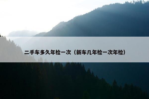 二手车多久年检一次（新车几年检一次年检）