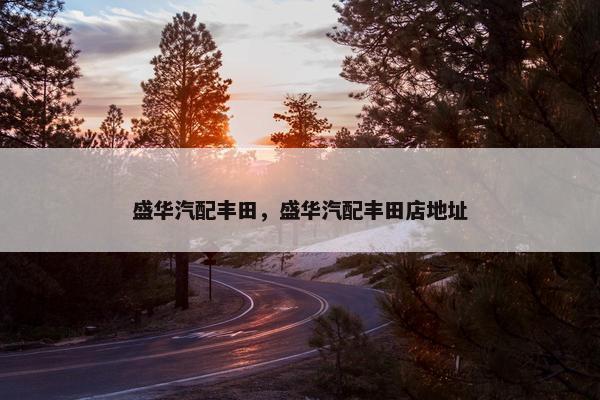 盛华汽配丰田，盛华汽配丰田店地址