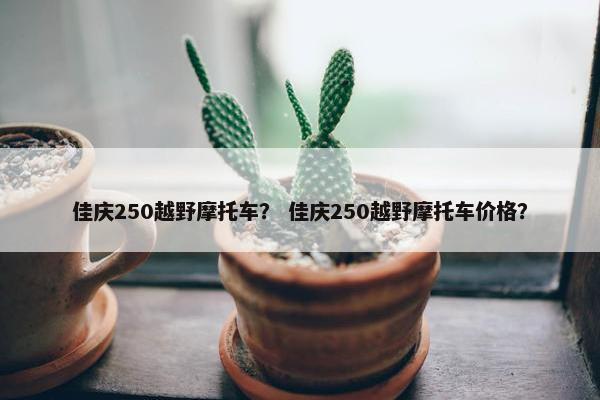 佳庆250越野摩托车？ 佳庆250越野摩托车价格？