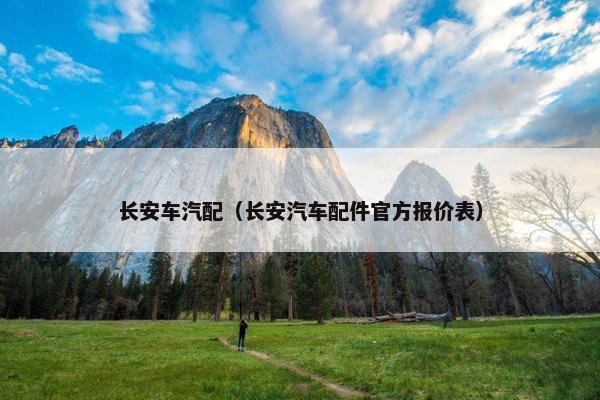 长安车汽配（长安汽车配件官方报价表）