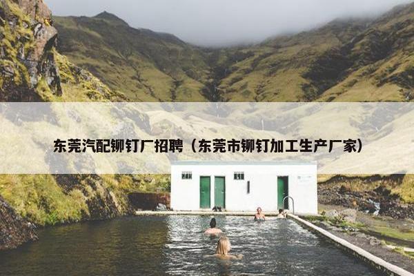 东莞汽配铆钉厂招聘（东莞市铆钉加工生产厂家）