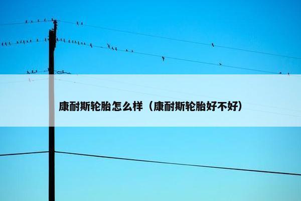 康耐斯轮胎怎么样（康耐斯轮胎好不好）