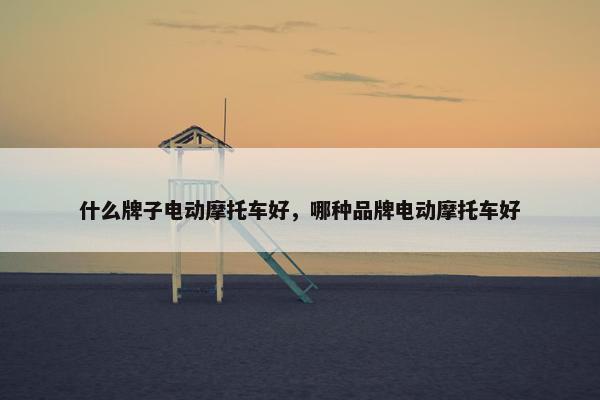 什么牌子电动摩托车好，哪种品牌电动摩托车好