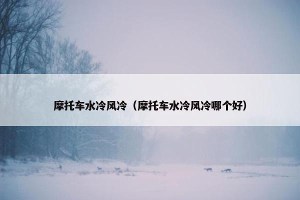 摩托车水冷风冷（摩托车水冷风冷哪个好）