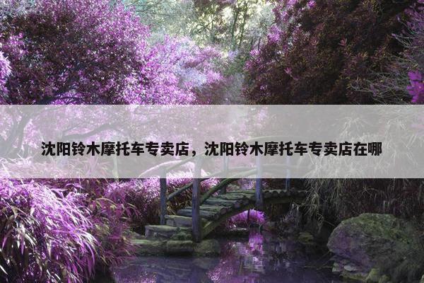 沈阳铃木摩托车专卖店，沈阳铃木摩托车专卖店在哪