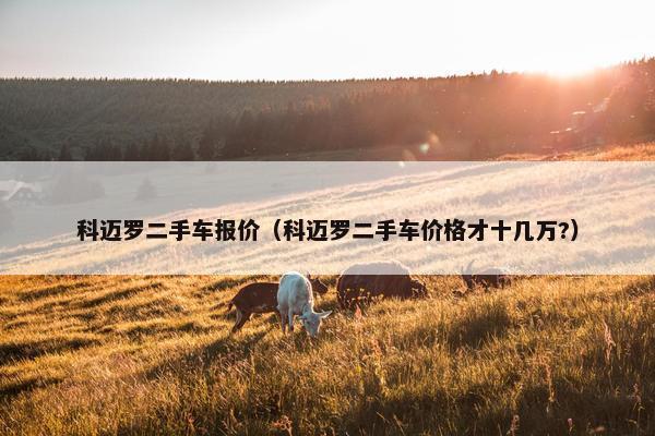 科迈罗二手车报价（科迈罗二手车价格才十几万?）