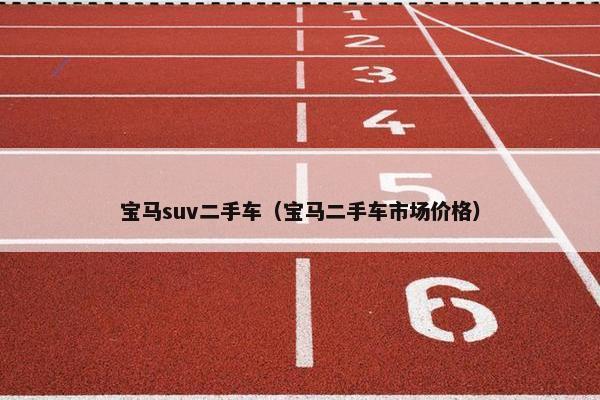 宝马suv二手车（宝马二手车市场价格）