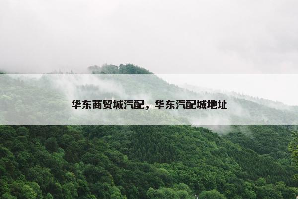 华东商贸城汽配，华东汽配城地址