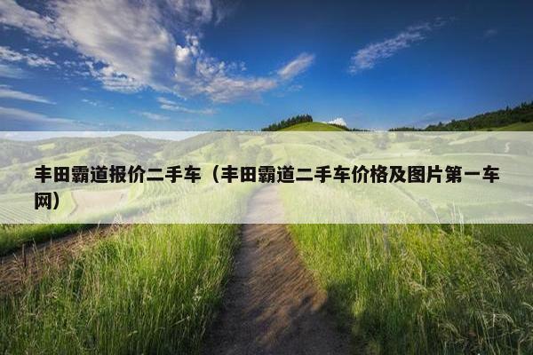 丰田霸道报价二手车（丰田霸道二手车价格及图片第一车网）