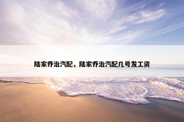 陆家乔治汽配，陆家乔治汽配几号发工资