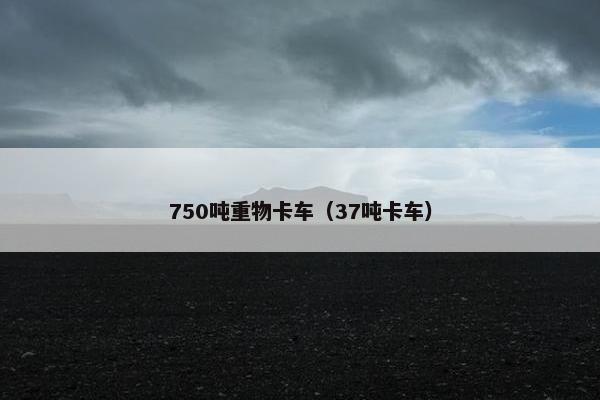 750吨重物卡车（37吨卡车）