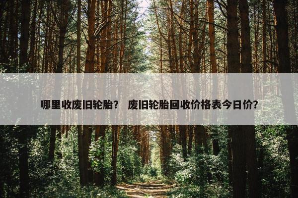 哪里收废旧轮胎？ 废旧轮胎回收价格表今日价？