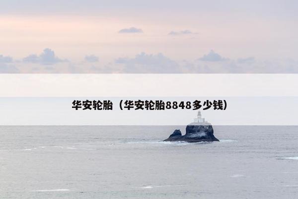 华安轮胎（华安轮胎8848多少钱）