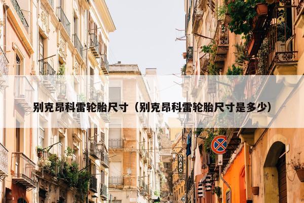 别克昂科雷轮胎尺寸（别克昂科雷轮胎尺寸是多少）