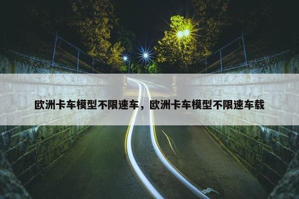 欧洲卡车模型不限速车，欧洲卡车模型不限速车载