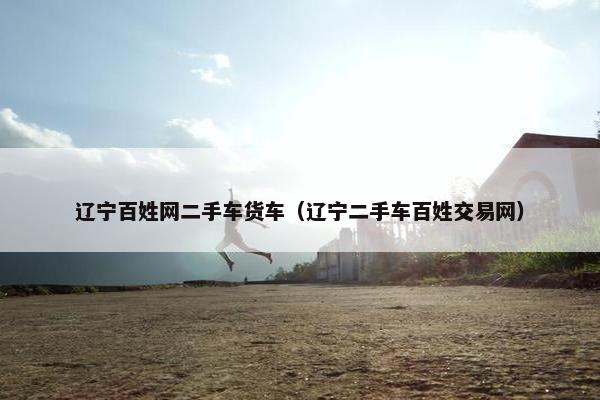 辽宁百姓网二手车货车（辽宁二手车百姓交易网）