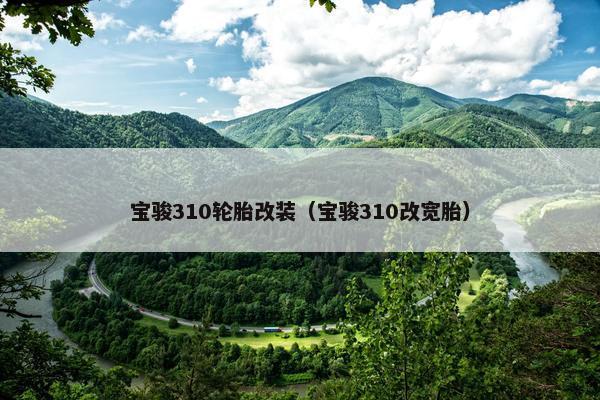 宝骏310轮胎改装（宝骏310改宽胎）