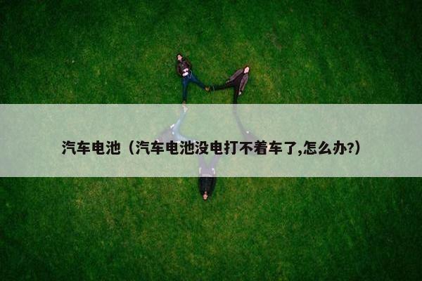 汽车电池（汽车电池没电打不着车了,怎么办?）