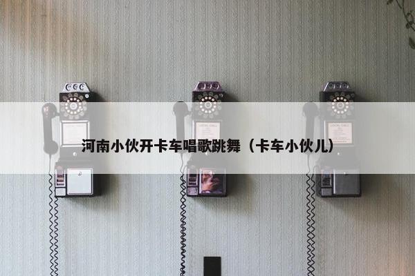 河南小伙开卡车唱歌跳舞（卡车小伙儿）