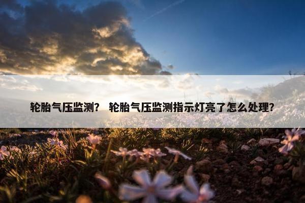 轮胎气压监测？ 轮胎气压监测指示灯亮了怎么处理？