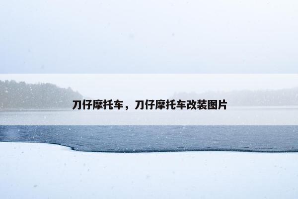 刀仔摩托车，刀仔摩托车改装图片