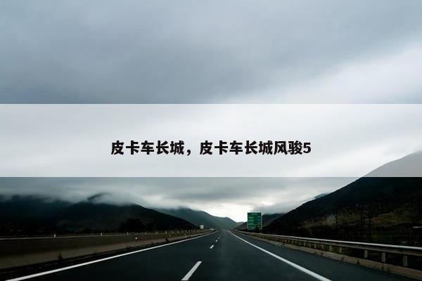 皮卡车长城，皮卡车长城风骏5