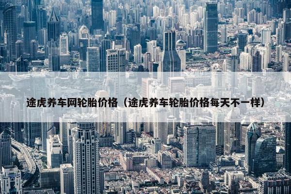 途虎养车网轮胎价格（途虎养车轮胎价格每天不一样）