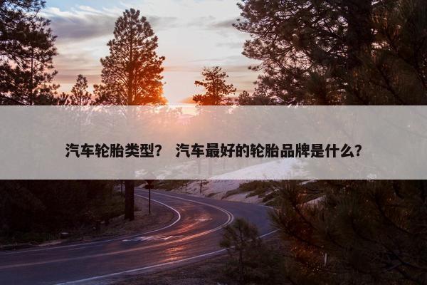 汽车轮胎类型？ 汽车最好的轮胎品牌是什么？