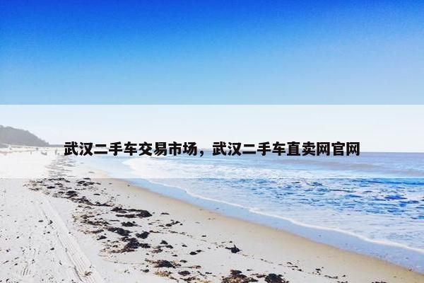 武汉二手车交易市场，武汉二手车直卖网官网