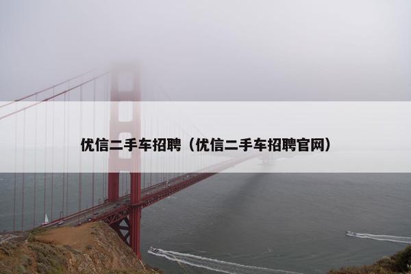 优信二手车招聘（优信二手车招聘官网）