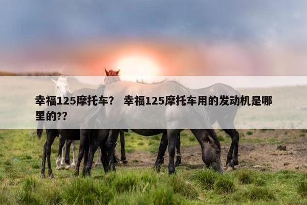 幸福125摩托车？ 幸福125摩托车用的发动机是哪里的?？