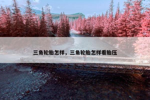 三角轮胎怎样，三角轮胎怎样看胎压