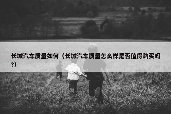 长城汽车质量如何（长城汽车质量怎么样是否值得购买吗?）