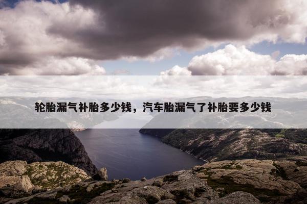 轮胎漏气补胎多少钱，汽车胎漏气了补胎要多少钱