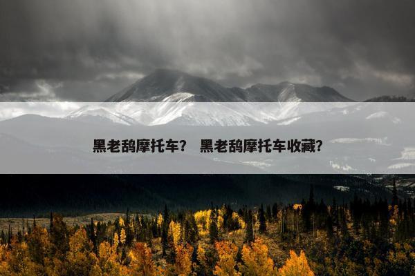 黑老鸹摩托车？ 黑老鸹摩托车收藏？