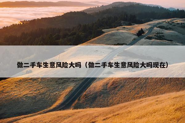 做二手车生意风险大吗（做二手车生意风险大吗现在）