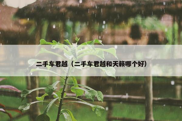 二手车君越（二手车君越和天籁哪个好）