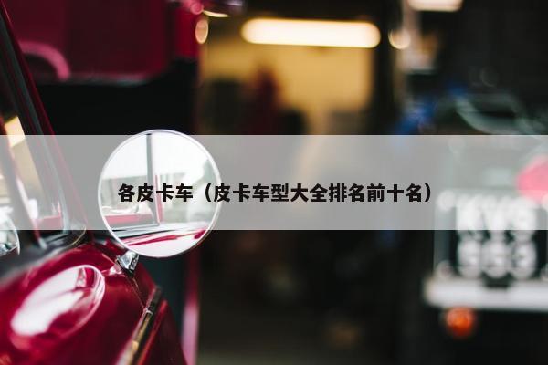 各皮卡车（皮卡车型大全排名前十名）