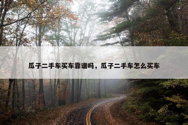 瓜子二手车买车靠谱吗，瓜子二手车怎么买车