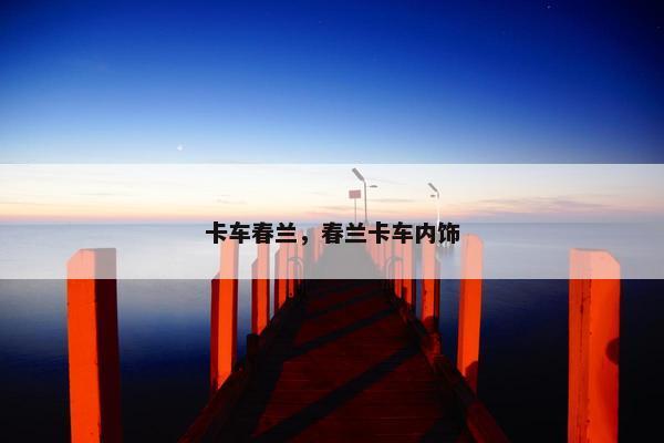 卡车春兰，春兰卡车内饰