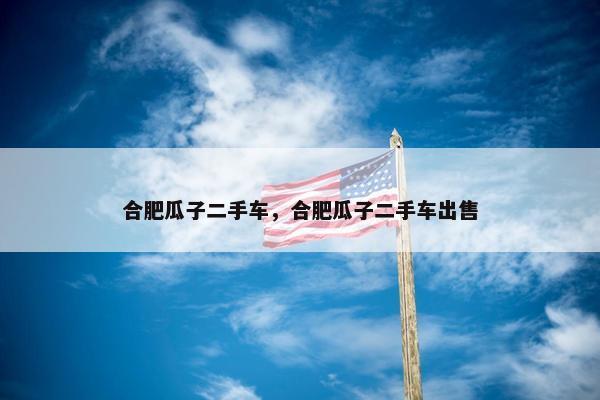 合肥瓜子二手车，合肥瓜子二手车出售