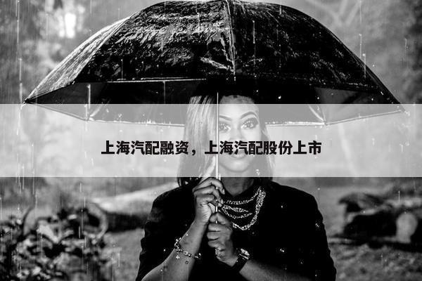 上海汽配融资，上海汽配股份上市