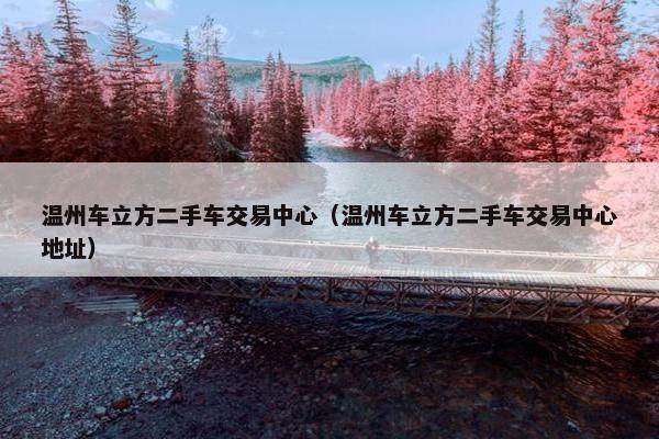 温州车立方二手车交易中心（温州车立方二手车交易中心地址）