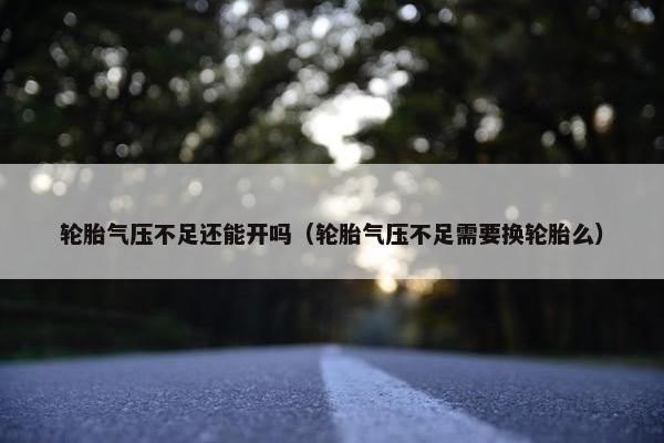 轮胎气压不足还能开吗（轮胎气压不足需要换轮胎么）