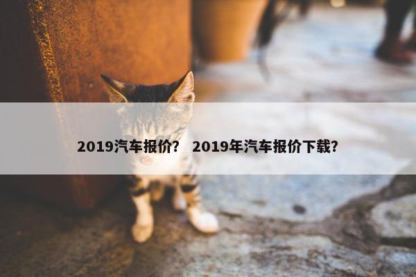 2019汽车报价？ 2019年汽车报价下载？