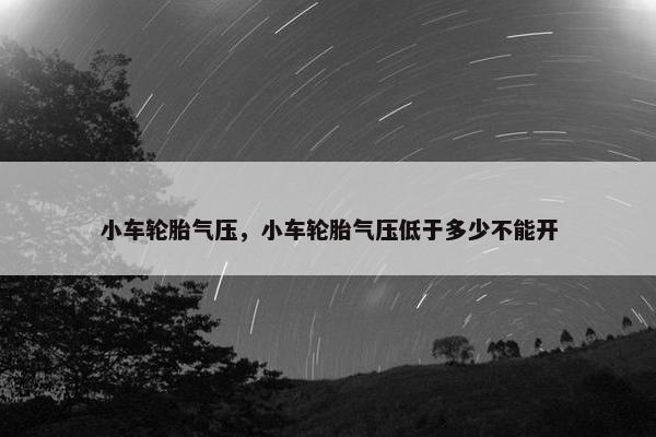 小车轮胎气压，小车轮胎气压低于多少不能开
